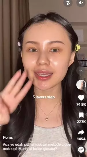 Mengenal crepe method makeup ala Idol K-Pop TikTok