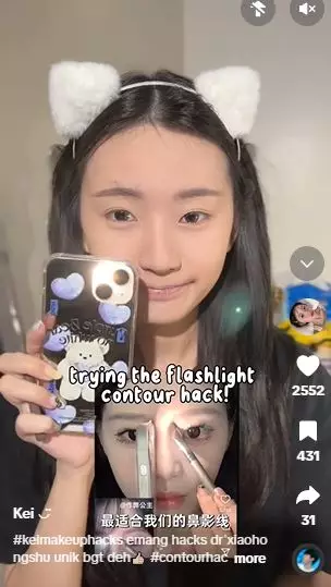Trik pakai kontur hidung agar hasilnya natural andalkan 1 alat tak terduga TikTok