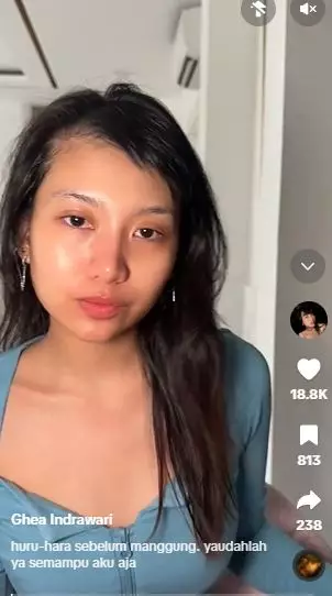 Makeup Ghea Indrawari bak beda orang pas bare face TikTok