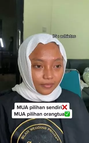 Hasil cewek dirias jadi pengantin Sunda pakai MUA pilihan orang tua TikTok