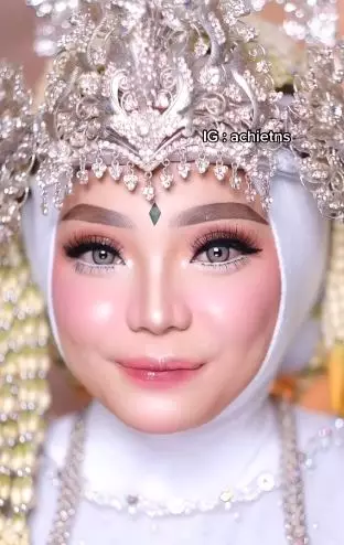 Hasil cewek dirias jadi pengantin Sunda pakai MUA pilihan orang tua TikTok