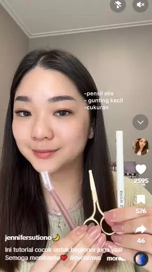 Trik cukur alis agar hasilnya rapi bak sulam cuma andalkan 3 alat  TikTok