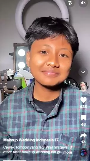 Transformasi cewek tomboy usai dirias jadi pengantin TikTok