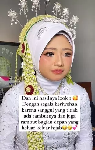Transformasi cewek tomboy usai dirias jadi pengantin TikTok
