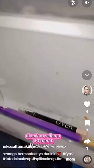 Trik nyeleneh atasi eye pencil agar tak mudah patah saat diserut TikTok