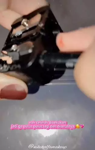 Trik nyeleneh atasi eye pencil agar tak mudah patah saat diserut TikTok