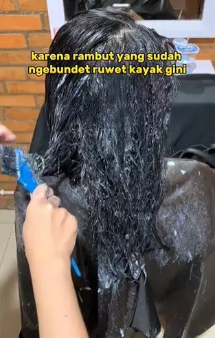 Rambut cewek jarang sisiran berakhir gimbal jadi lembut usai di styling TikTok