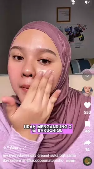 Review Lacoco 2% Bakuchiol Day Cream bikin wajah glowing antikeriput TikTok