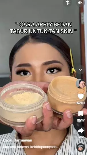 Trik aplikasikan bedak tabur di kulit sawo matang agar wajah berdimensi TikTok Trik aplikasikan bedak tabur di kulit sawo matang agar wajah berdimensi TikTok
