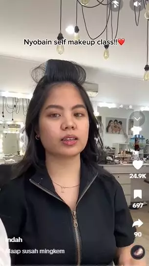 Step riasan Indah calon istri Frans Faisal hasilnya dipuji mirip orang ini TikTok