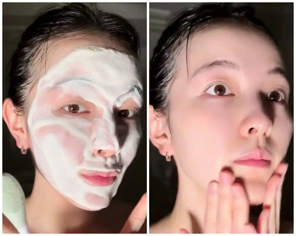Cara bikin masker antiaging pakai beras © TikTok Cara bikin masker antiaging pakai beras © TikTok