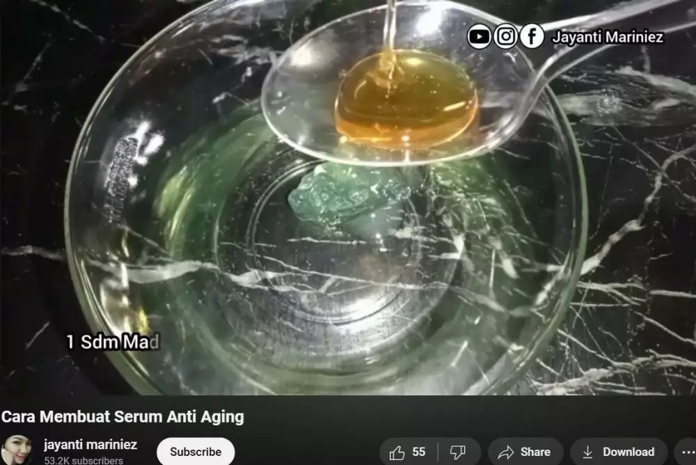 cara bikin kulit kencang pakai serum © YouTube