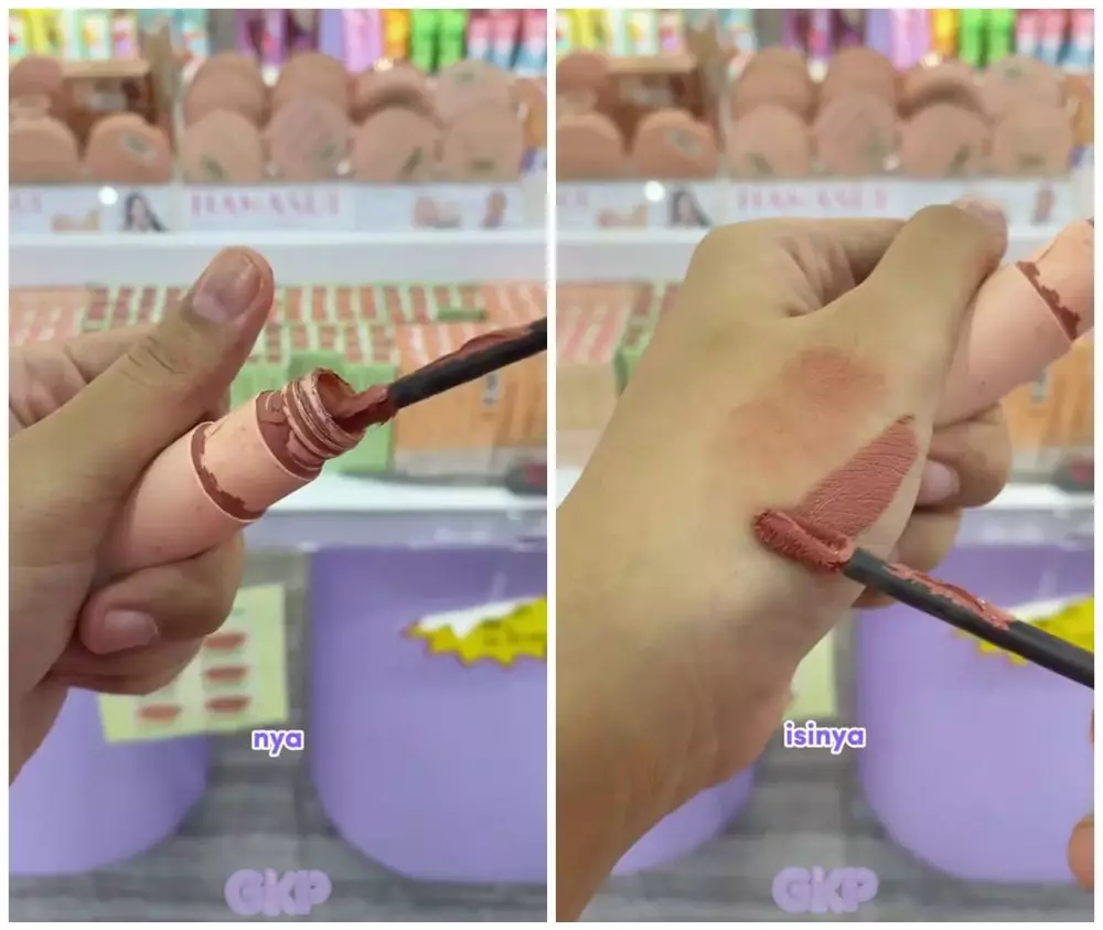 trik mengatasi lipcream habis dan mengering © TikTok