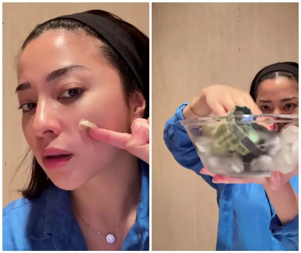 Night routine skincare Nikita Willy © TikTok