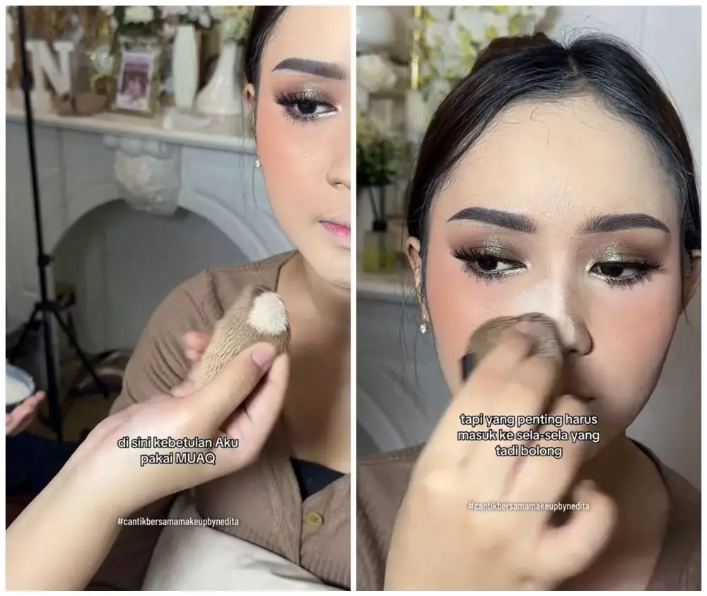 trik mengatasi area hidung patchy © TikTok