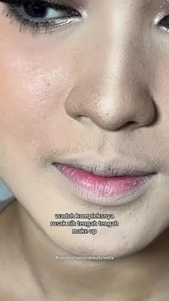 trik mengatasi area hidung patchy © TikTok