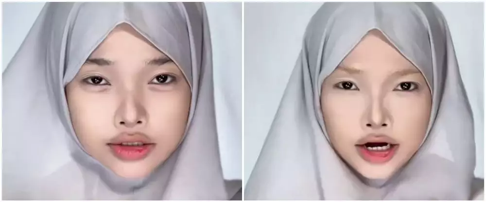wanita ini recreate makeup ala Jennie © TikTok
