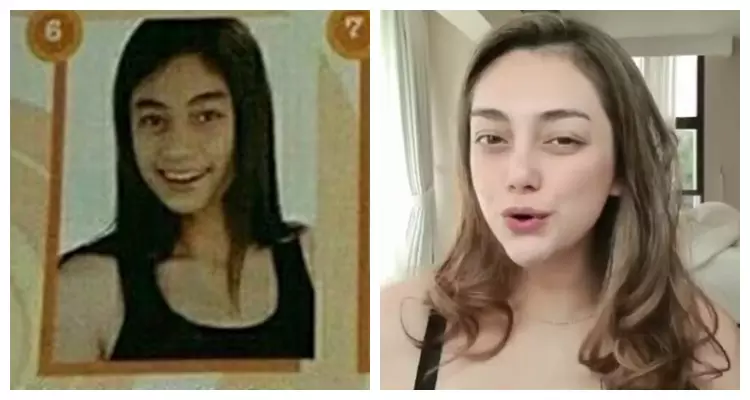 potret dulu dan kini Celine Evangelista © berbagai sumber