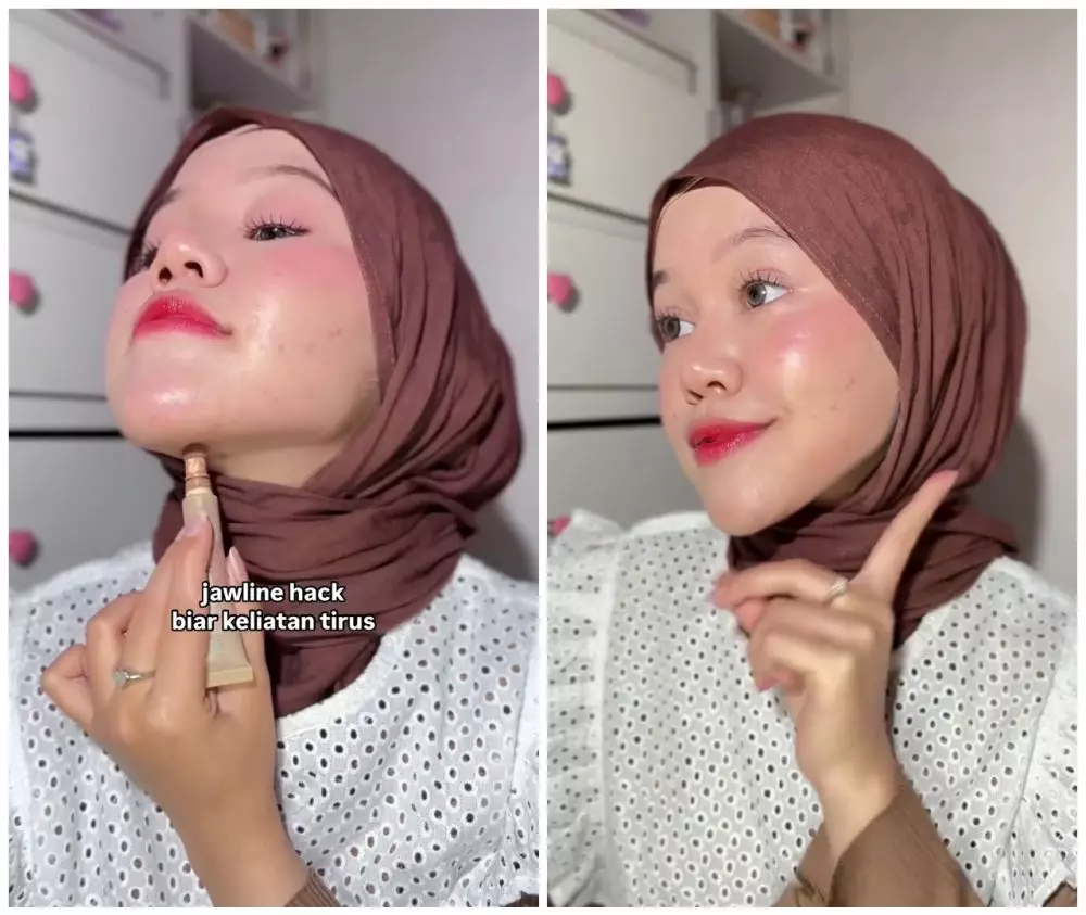 trik cepat agar dagu dan rahang lebih tirus © Instagram trik cepat agar dagu dan rahang lebih tirus © Instagram