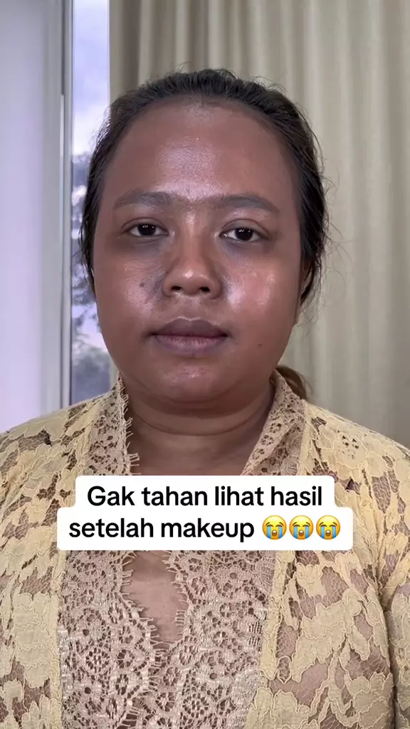 Transformasi makeup pengantin berkulit sawo matang © TikTok