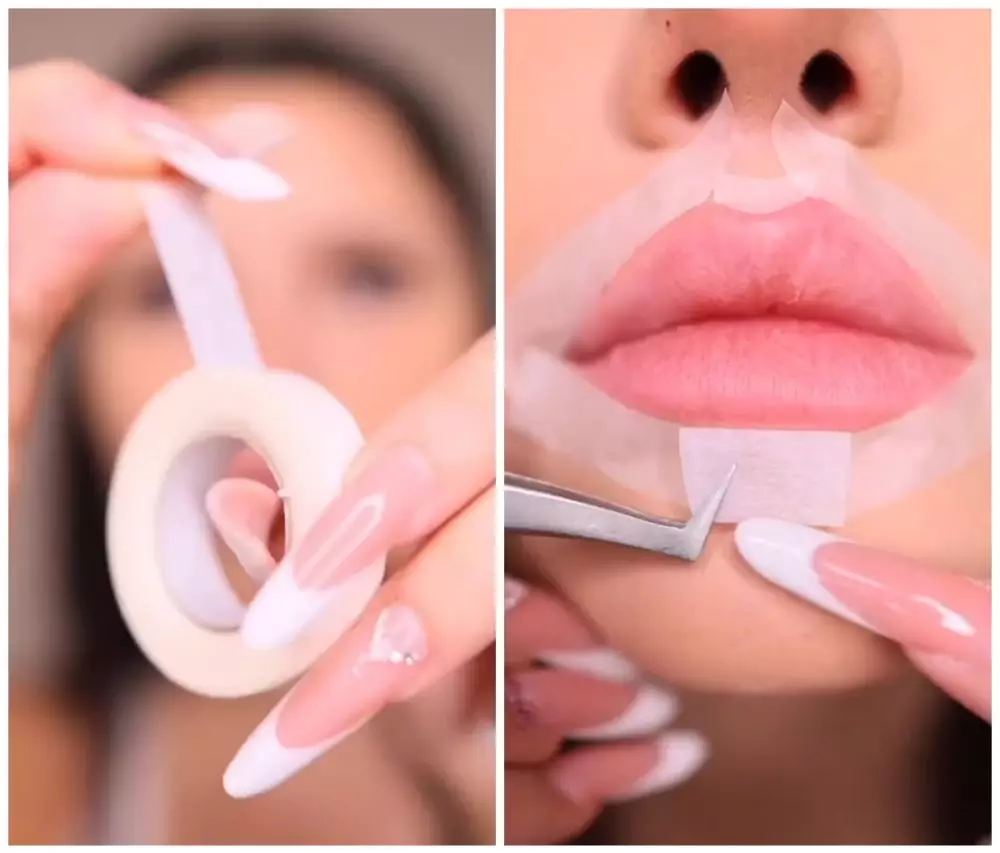 trik bikin garis tepi di bibir © YouTube