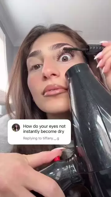 Cara unik wanita pakai maskara © Instagram 