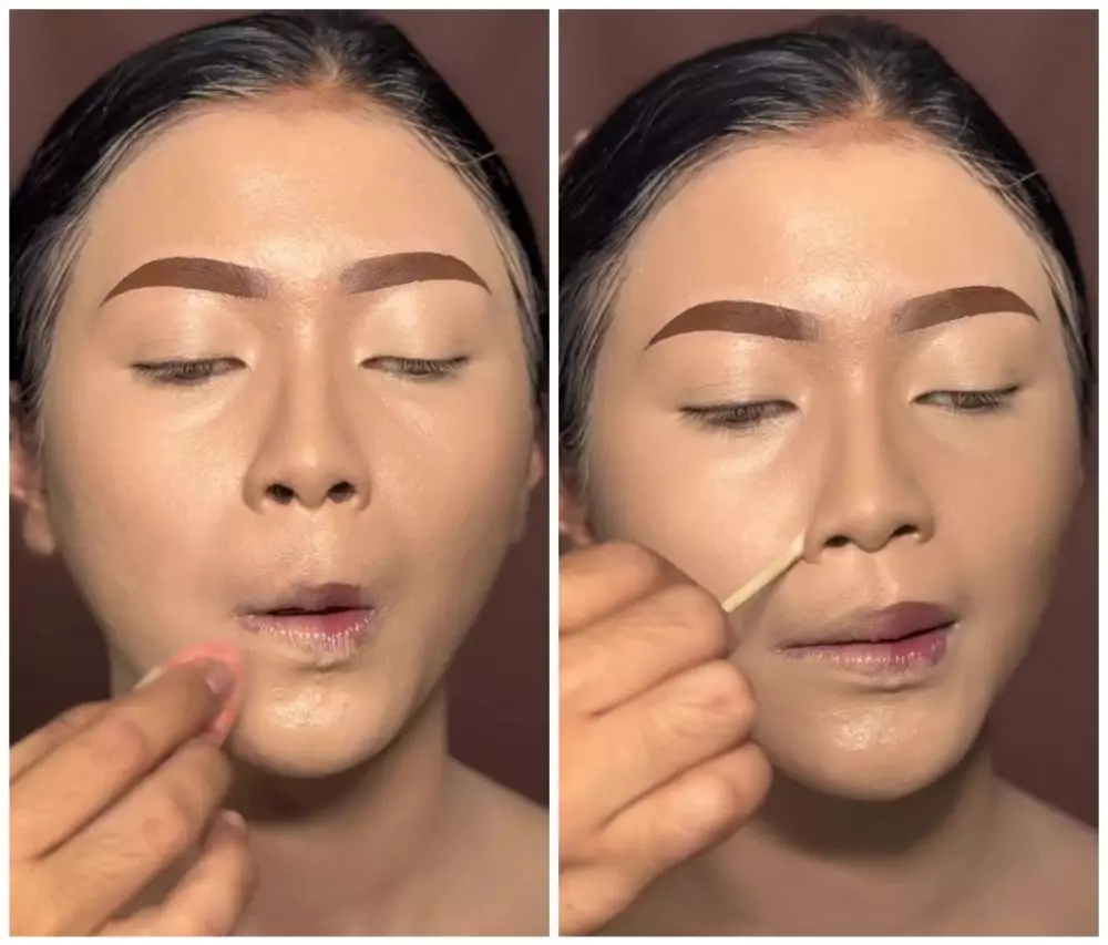 Smile line bikin makeup crack © Instagram Smile line bikin makeup crack © Instagram