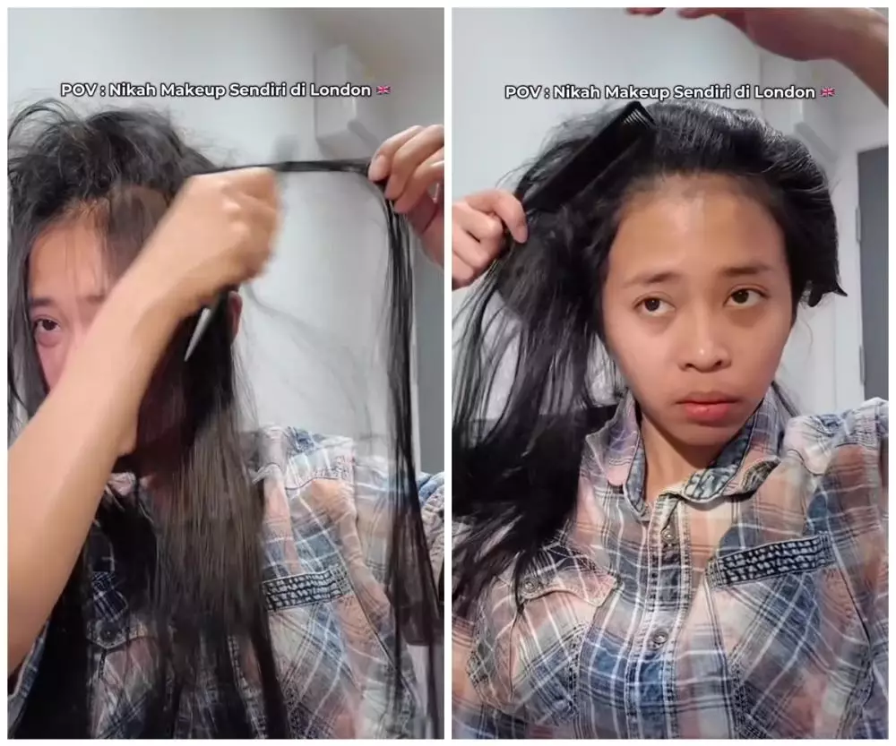 cewek ini bikin paes dan makeup sendiri © Instagram 