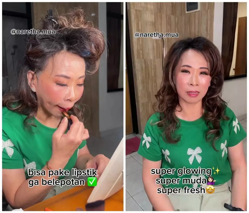 transformasi emak-emak dandan © Instagram transformasi emak-emak dandan © Instagram