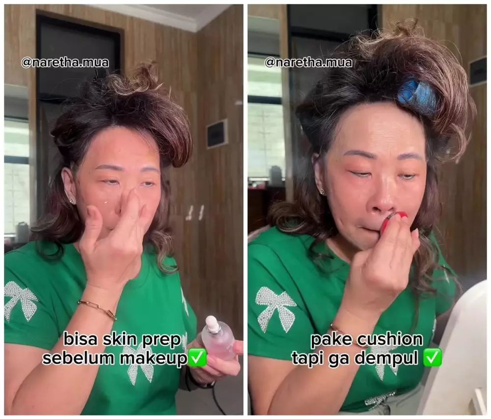 transformasi emak-emak dandan © Instagram transformasi emak-emak dandan © Instagram