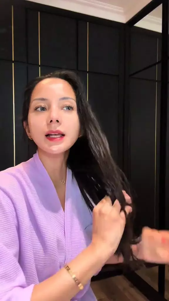 5 perawatan rambut Dinda Kirana © TikTok
