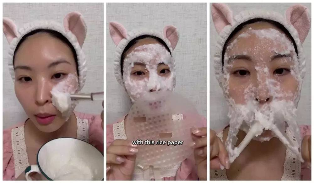 Cara mengecilkan pori-pori pakai masker beras © Instagram