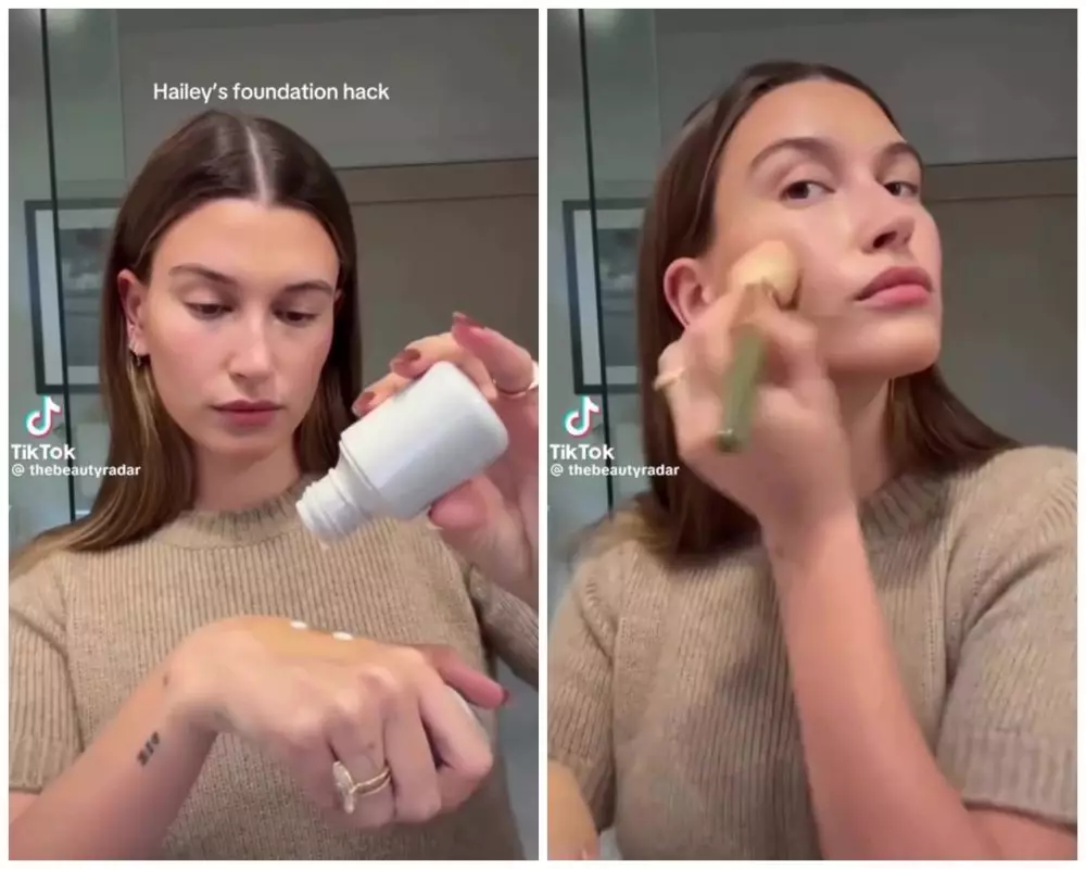 foundation hacks ala Hailey Bieber © Instagram foundation hacks ala Hailey Bieber © Instagram