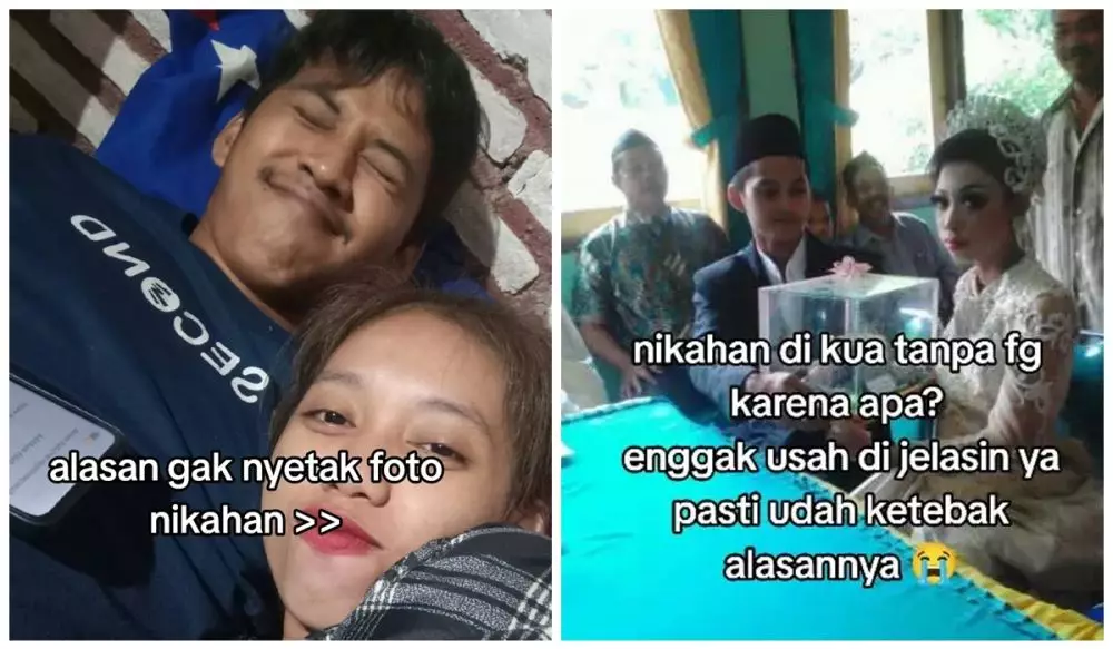 wanita curhat tak pernah cetak foto pernikahan © TikTok
