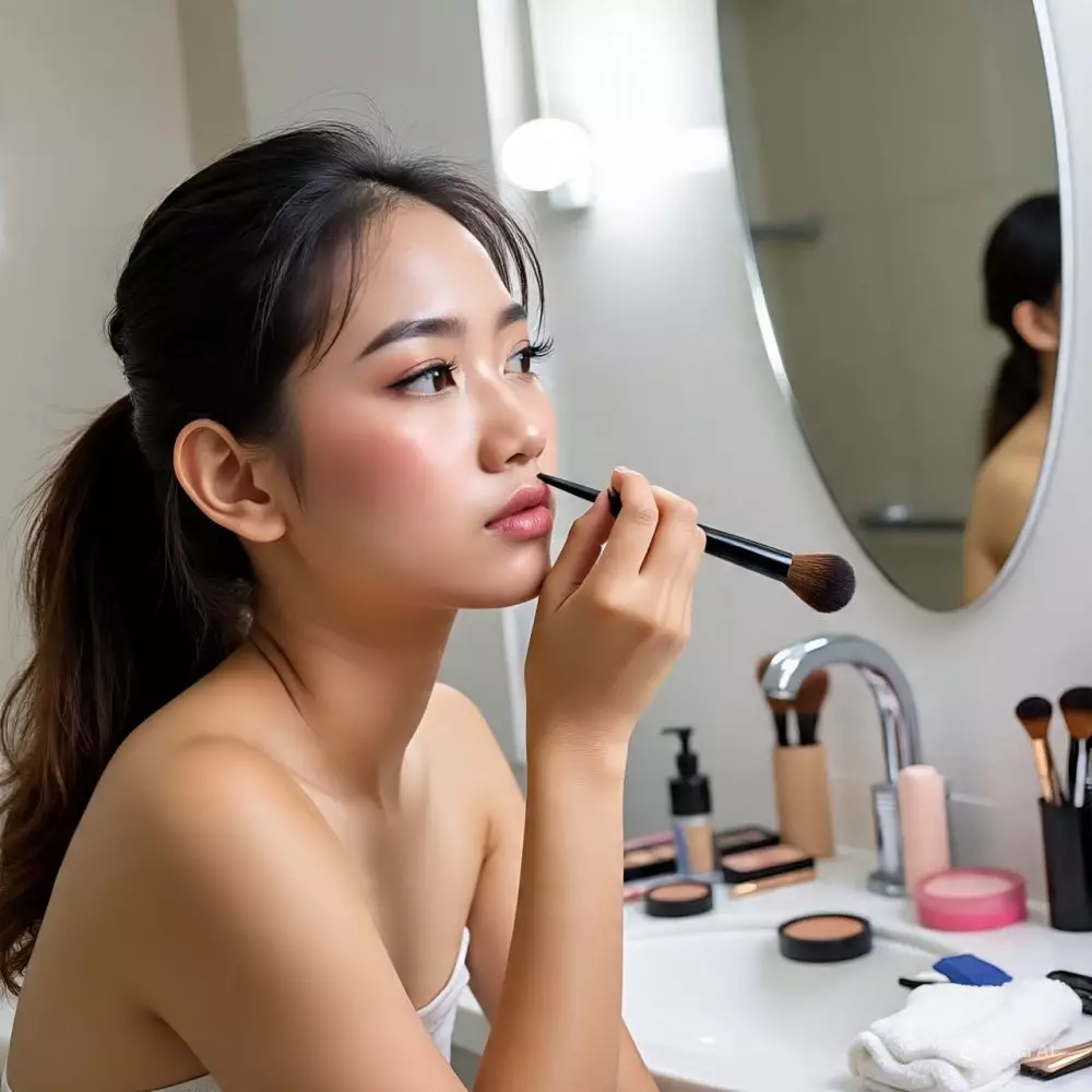 ahasia makeup natural untuk wajah berminyak © 2025 brilio.net