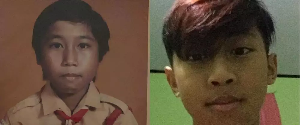 potret masa kecil pelawak dan anaknya ini mirip © berbagai sumber