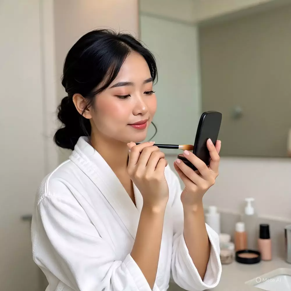 Cara makeup glass skin untuk pemula 2025 © 2025 brilio.net