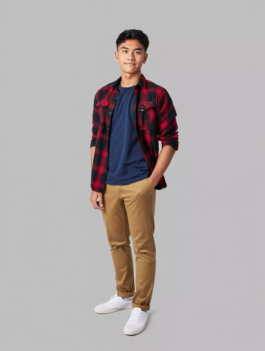 Outfit hack simpel anak kuliah cowok 2025 © 2025 brilio.net